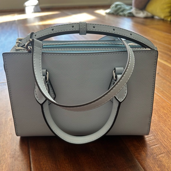 Michael Kors Sheila Small Faux Saffiano Leather Satchel & Wallet - Picture 2 of 5